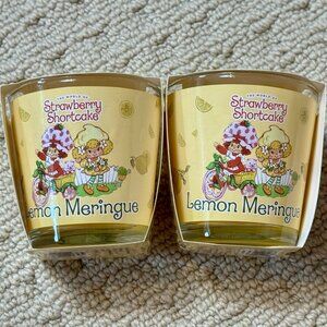2 Strawberry Shortcake Lemon Meringue Scented Candles 3oz Each